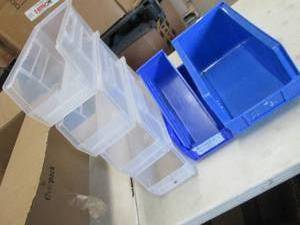Blue & Clear Organizing Bins...