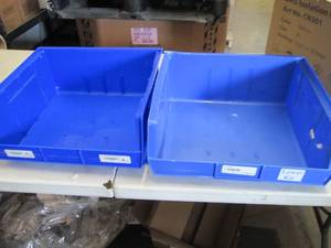 2 Large Blue Organizing Bins...