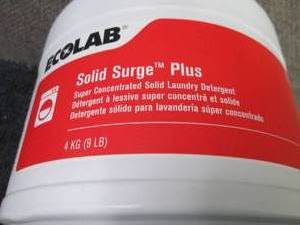 4- 9lb Ecolab Solid Surge Plus Conc...