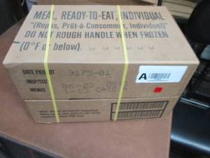 Sealed Case of 12 MREs Meal Ready ...