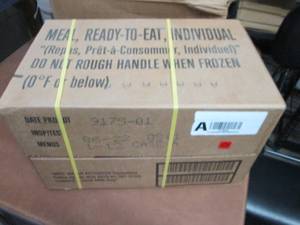 Sealed Case of 12 MREs Meal Ready ...