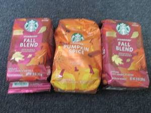 3 Bags Starbucks Assorted Ground Co...