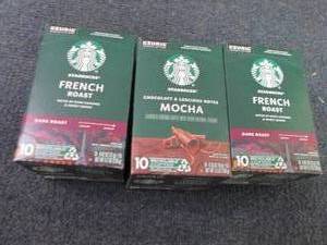 3- 10pks Starbucks Kcups...