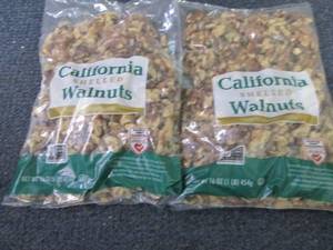 2- 16 oz Bags California Shelled Wa...