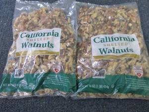 2- 16 oz Bags California Shelled Wa...