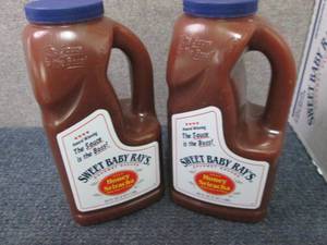 2- 64 oz Sweet Baby Rays Honey Sir...