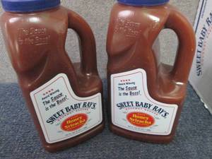 2- 64 oz Sweet Baby Rays Honey Sir...