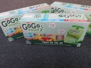 3- 12 pks GoGo Squeez Fruit on The ...