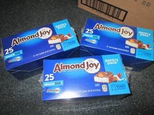 3- 25pks Almond Joy Snack Size...