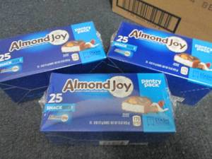 3- 25pks Almond Joy Snack Size...