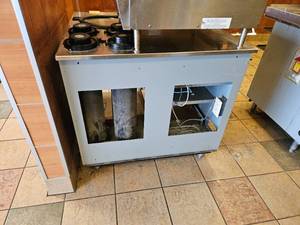 lot 9 image: Commercial Electric Stovetop with Undercounter Storage