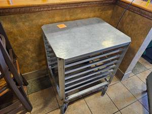 lot 12 image: Stainless Steel Commercial Kitchen Prep Table with Under Shelf