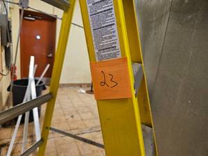 lot 23 image: Davidson 7-Foot Fiberglass Step Ladder, Type I, 250 lbs Load Capacity