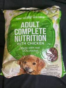 Damaged Bag of Purina Adult Complete Nutrition Dog Food with Chicken - 20LB