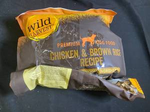 Damaged Bag of Wild Harvest Premium Dog Food Chicken & Brown Rice Recipe - 20LB
