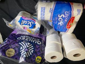 Assorted Bath Tissue Lot - Scott, Quilted Northern, Our Family Brands