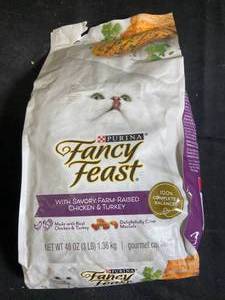 Purina Fancy Feast Dry Gourmet Cat Food - Chicken & Turkey, 3LB Bag