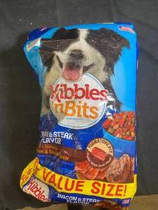 Kibbles n Bits Dog Food Bacon & Steak Flavor - 16LB Value Size Bag