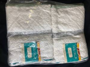 The Pioneer Woman Sculpted Stripe Bath Towels, Teal - 6-Pack