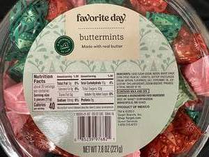 lot 174 image: Favorite Day Buttermints 7 Tubs 7.8oz each&nbspBest&nbspBy 06182024