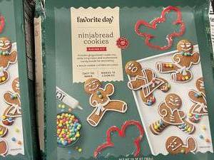 lot 270 image: Ninja bread cookies 4 boxes 3 boxes cheese and sausage stocking stuffers