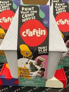 lot 306 image: Paint your own Candy House with Marshmallows 5 houses Best by 12152024