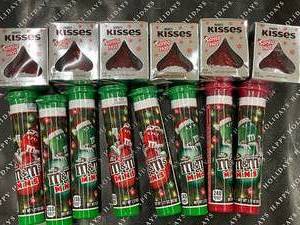 lot 398 image: Christmas M&ampMs and Kisses bundle Best by 062024