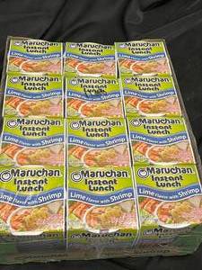 lot 33 image: Maruchan Instant Lunch Lime Shrimp 12 Pack&nbspBest&nbspBy 04282023