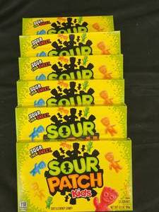 lot 145 image: Sour Patch Kids 6 Boxes 3.5oz each (8888)&nbspBest&nbspBy 12042023