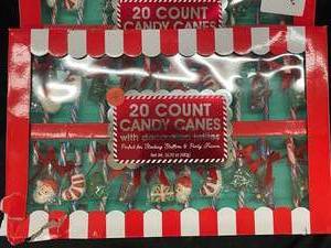 lot 197 image: Candy Canes with decorated Jellies 3 Boxes 20 count each