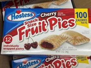 lot 567 image: Hostess Mini Cherry Pies 6 boxes 12 each box&nbspBest&nbspBy 07232023