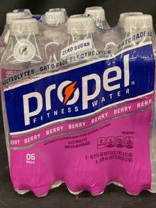 lot 616 image: Gatorate Propel Berry Sugar Free Electrolyte water 12 Pack n16oz bottles&nbspBest&nbspBy 01012024