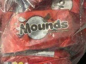 lot 363 image: Mounds Snack Size Dark Choc 2 Large Bags Best by 112023