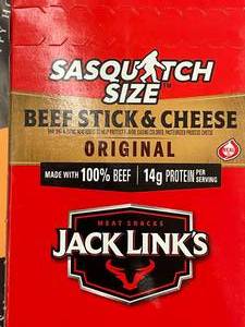 lot 257 image: Jacl Links Beef Stick and Cheese Box