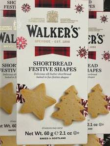 lot 471 image: Walkers Shortbread Festive Shapes 7 boxes 2.1oz each&nbspBest&nbspBy 012025