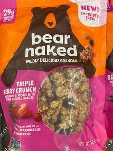 lot 405 image: Bear Naked Triple Berry Granola 3 Bags&nbspBest&nbspBy 10212024