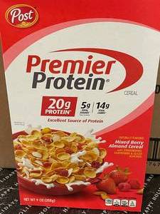 lot 792 image: Post Mixed Berry Cereal 8 Boxes Best by 082023