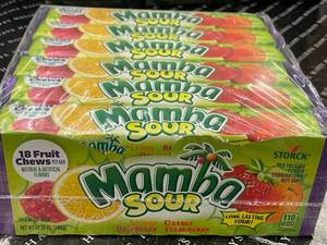 lot 731 image: Mamba Sour Box of 24 Sealed Best by 07312024