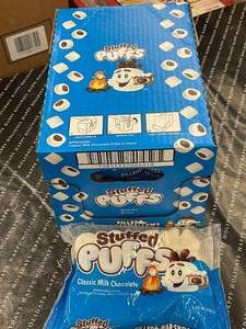 lot 939 image: Box of 6 Bags Chocolate Stuffed Marshmallows
