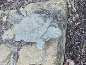 lot 98 image: Charming Garden Concrete Turtle