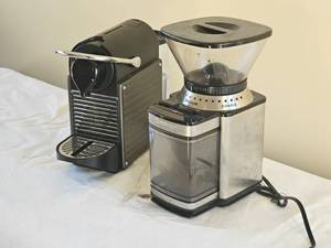 lot 108 image: Home Expresso Grinder and Nespresso