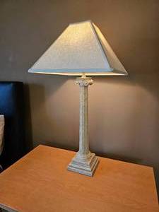 lot 58 image: Neoclassical Pillar Table Lamp