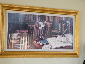 lot 113 image: Professors Desk Gilded Frame Dcor Print