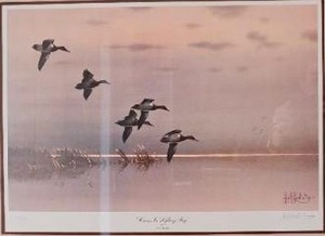 lot 25 image: Cans in Lifting Fog Les Kouba Signed & Numbered