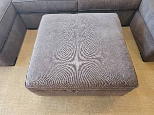 lot 24 image: Deep Brown Four Piece Family Sectional