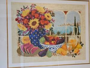 lot 125 image: Marisol Bustamante Signed Print Glorious Harvest