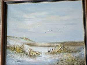 lot 71 image: Carolina Dunes Oil Original