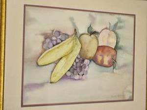 lot 155 image: Fruit Still Life Dcor Print
