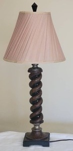 lot 145 image: Twisted Stem Table Lamp