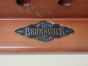 lot 81 image: Classic Brunswick Pool  Billiard Cue Rack